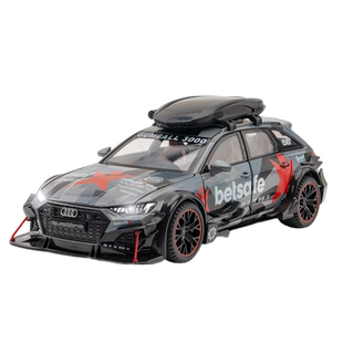 1:24 奥迪RS7车模型7黑武士仿真合金汽车模型男孩礼物摆件玩具车