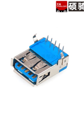 USB-301WD-ARY USB连接器母座 90度 A母 弯插