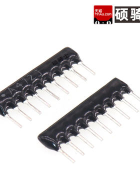 A09-103JP 直插排阻10K 100K 510 1K 2K 3K 4.7K 5.1K 6.8K SIP-9