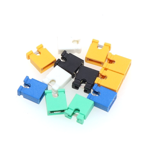 2.0/2.54MM镀金短路帽跳线帽开口闭口短路块短接帽插座排针连接块