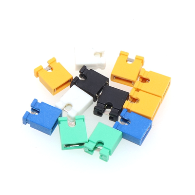 2.0/2.54MM镀金短路帽跳线帽开口闭口短路块短接帽插座排针连接块