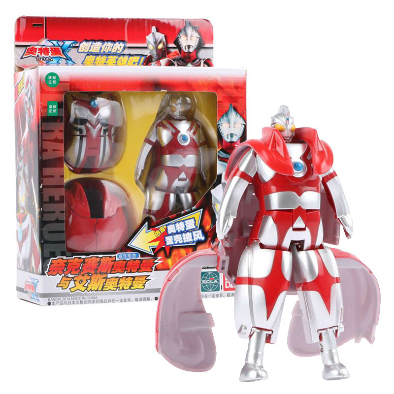 万代BANDAI 奥特蛋系列艾斯与奈克赛斯可动可变形74119奥特蛋玩具