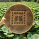 竹编簸箕农家纯手工编织竹筛子圆形无孔大小有孔米筛果盘家用制品