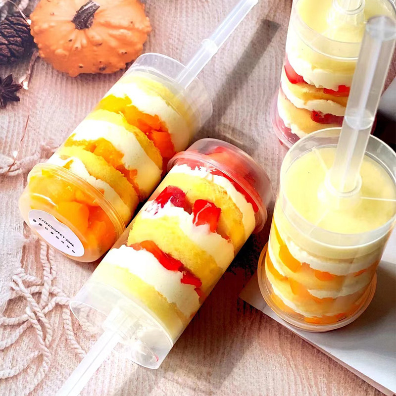 推推乐蛋糕筒甜品推筒透明推桶冰激凌蛋糕推送器网红奶油推筒推杯