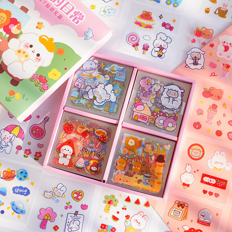 100张不重复#手帐素材贴纸