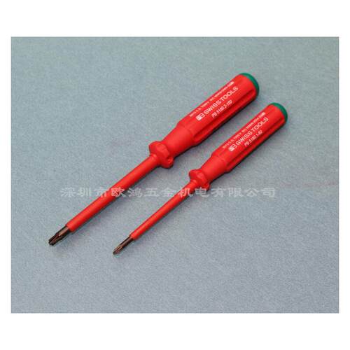 进口瑞士PB 5180系列PZ1 2电工工具1000V绝缘米字/一字螺丝刀组合