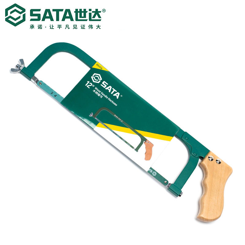 Sata/世达五金工具手动锯弓可调节10/12木柄93413A/93414A