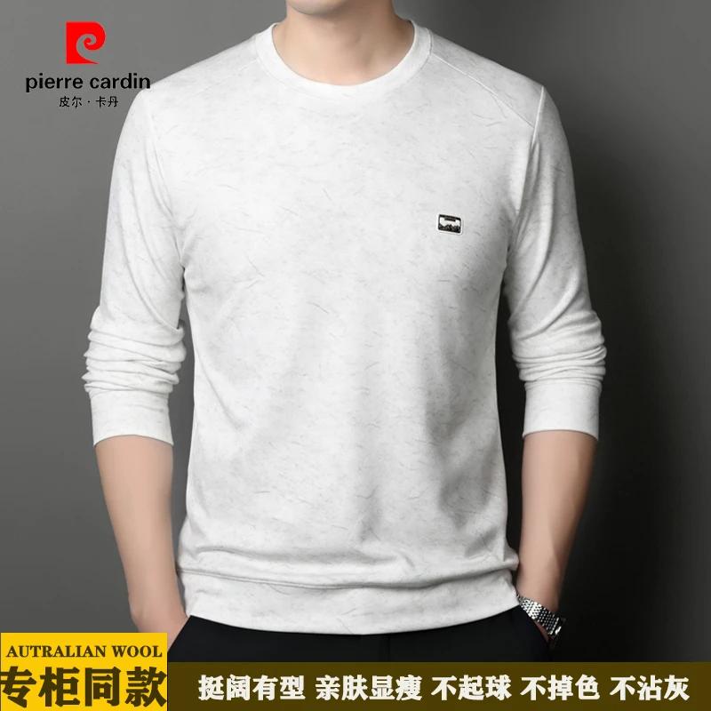 男士桑蚕丝圆领长袖卫衣