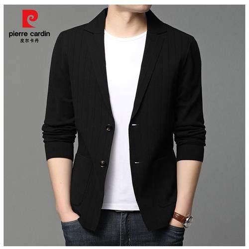 皮尔卡丹男士西装领时尚针织开衫外套2022秋季新款休闲毛衣西服男,男装,针织衫/毛衣,淘宝优惠券,粉丝福利购,淘宝优惠卷