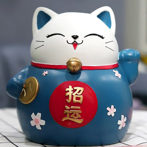 招财猫存钱罐摆件轻奢日式