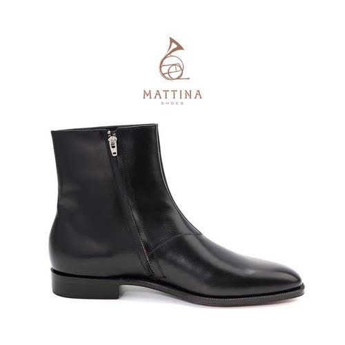 MATTINA秋冬真皮切尔西靴百搭