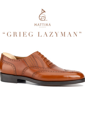 Mattina Grieg Lazyman男士真皮手工固特异I楦正装牛津鞋正装皮鞋