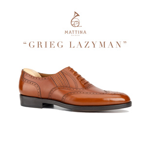 真皮手工固特异I楦正装 Lazyman男士 牛津鞋 正装 Mattina 皮鞋 Grieg