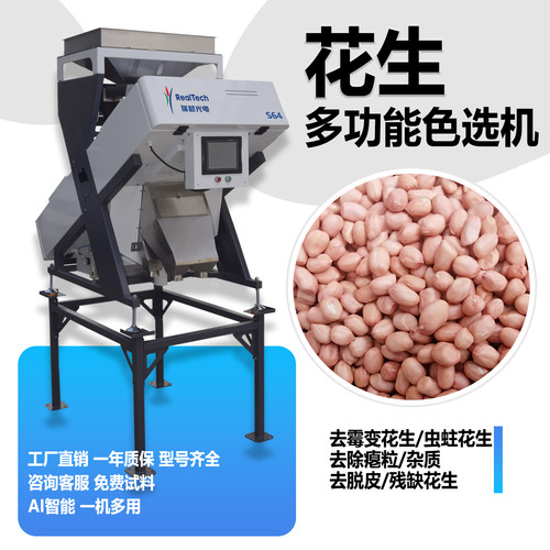 小型花生色选机智能去霉变杂质