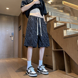 现货夏款新款扎染工艺大码五分短裤M-6XL特P26DK899DK188，男装牛仔裤，电商A018