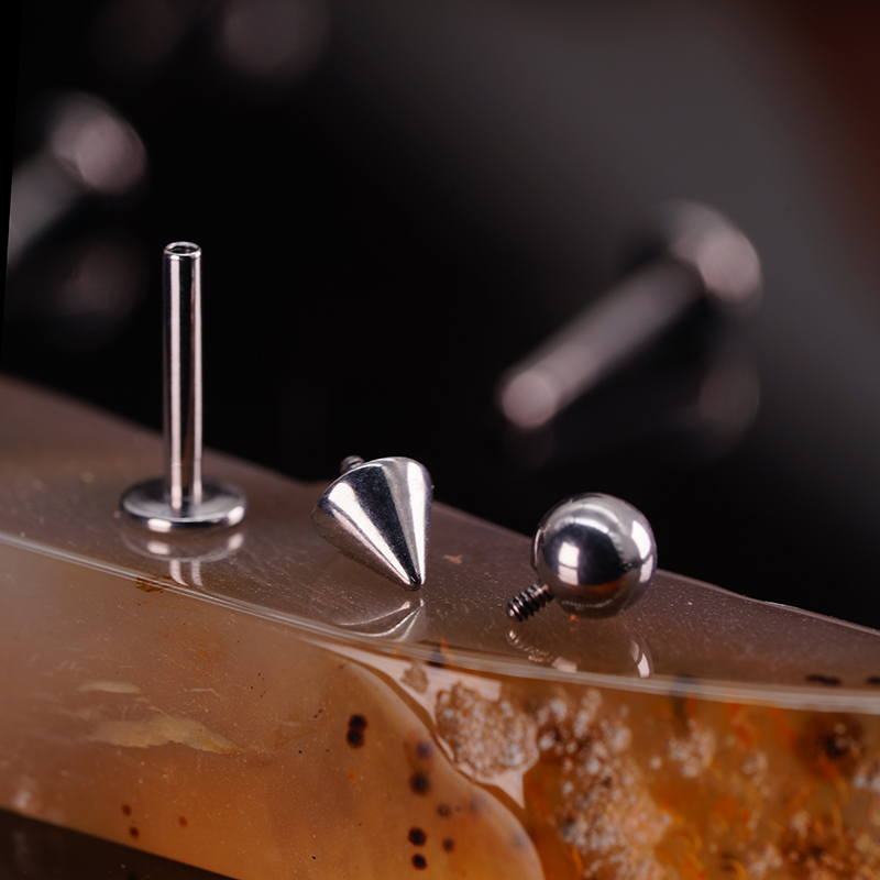 rockboil钛合金唇钉舌钉耳钉配件