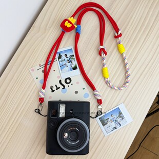 适用instax富士拍立得mini41保护壳相机硅胶保护套 相机包套挂绳