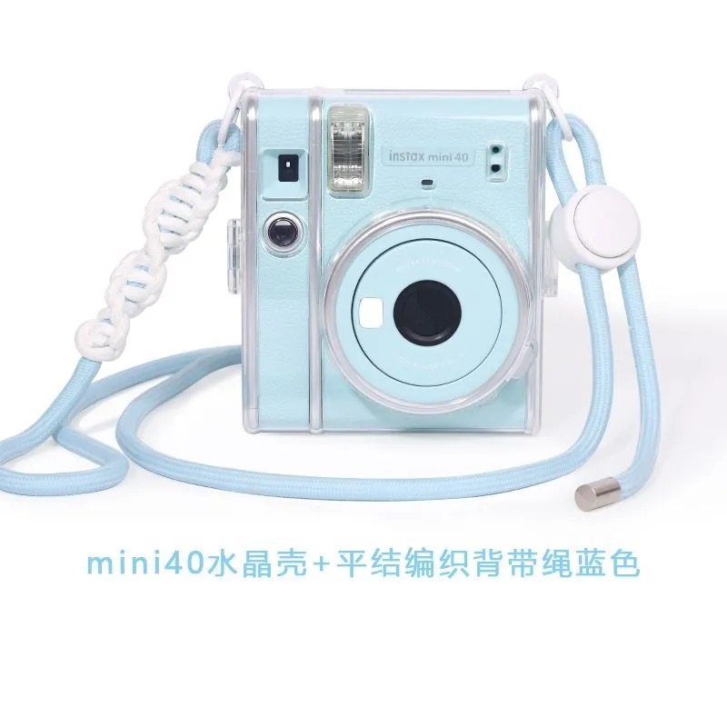 适用富士mini40保护壳 拍立得instax MINI40透明壳套相机包肩带 - 实物图