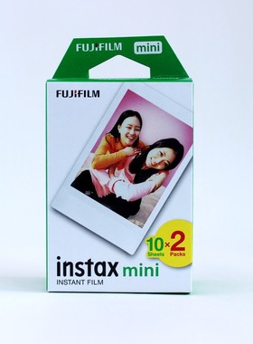 富士拍立得相纸mini12/99/11/7+/40/90/9相机link3打印机白边胶片