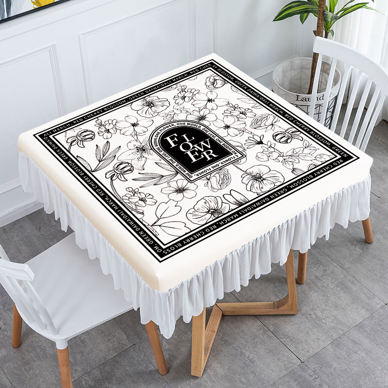 新款防水防油防滑方形桌布