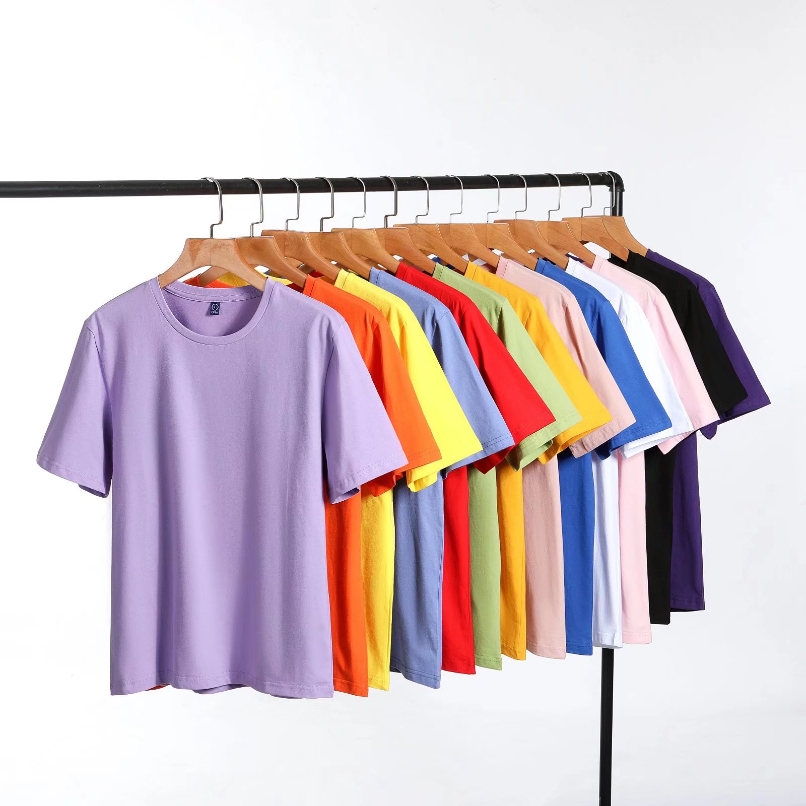 工作服定制来图订制衬衫五分袖短袖t恤diy定做半袖班服印字logo