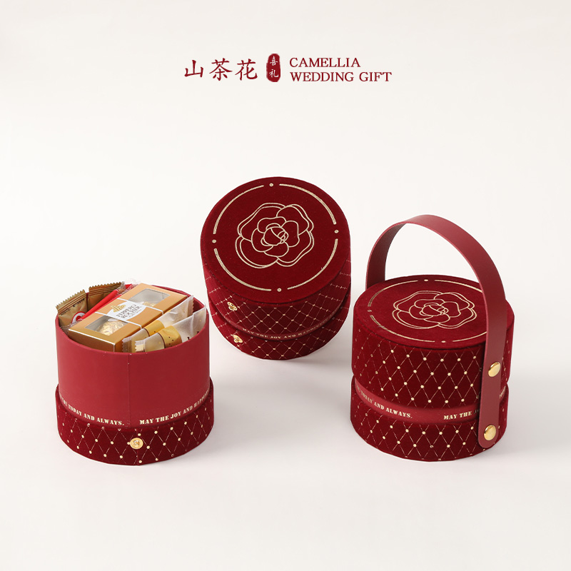 山茶花喜糖礼盒装成品结婚伴手礼回礼含糖果 高端实用送同事礼包