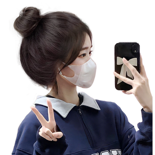 柚子皮假发垫发包蓬松高颅顶圆润后脑勺增发量神器花苞丸子头假发