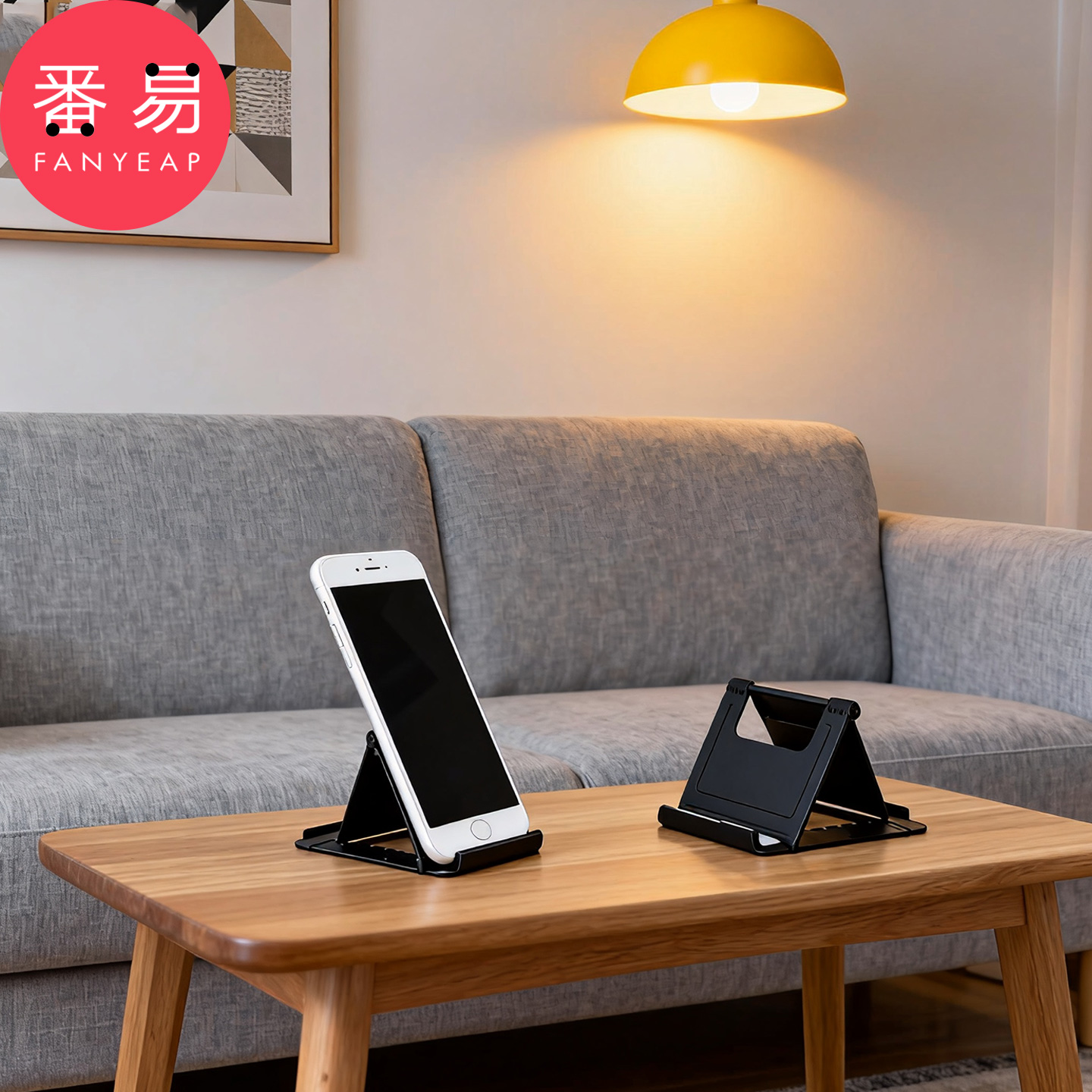 手机支架B1zoq001-手机桌面支架折叠挡位调节小巧便携式固定支撑