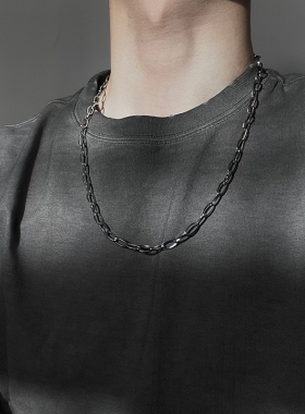 基础款钛钢项链土酷蹦迪男女不掉色链子朋克嘻哈百搭简约毛衣链潮
