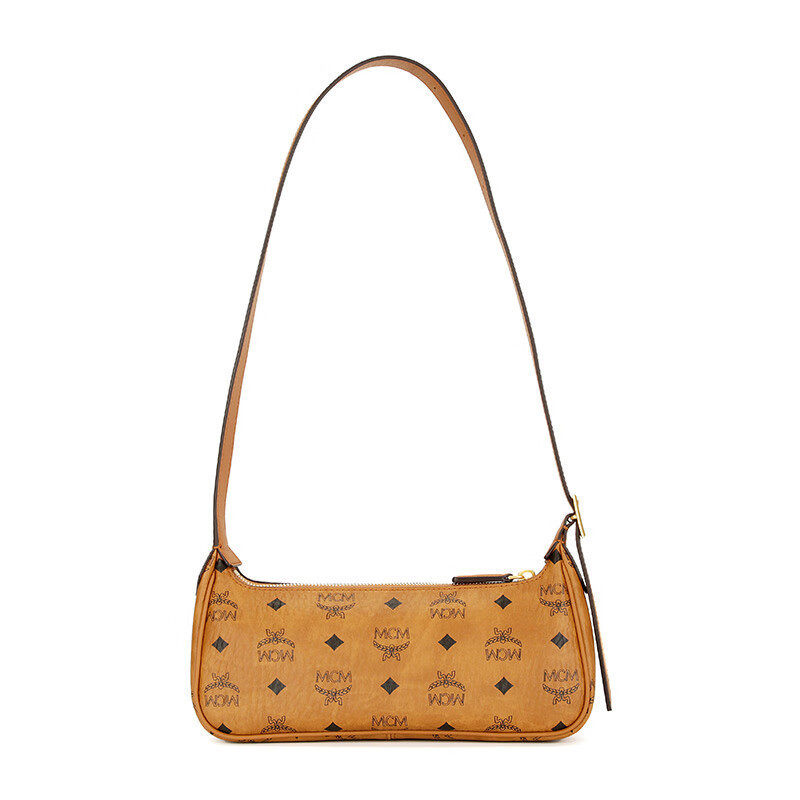 MCM【早春新品】女士 经典满印老花单肩包腋下包   小号