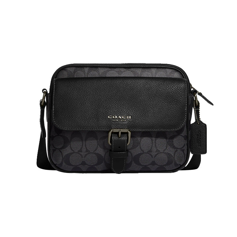 COACH蔻驰男士斜挎包盒子包