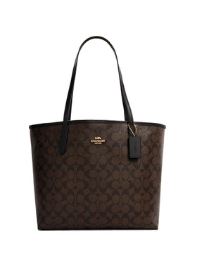 COACH 蔻驰女士经典标志CITY 33大容量托特包