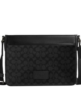COACH/蔻驰District Crossbody Bag 男士斜挎包邮差包公文包