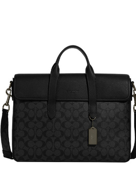 COACH 蔻驰 SULLIVAN 男士公文包斜挎包手提包