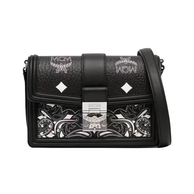 MCM金属铆钉款女包 单肩包斜挎包 小号