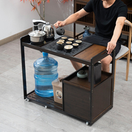 Di động bàn trà hộ gia đình trà nhỏ xe đẩy bàn trà phòng khách đơn giản ấm đun nước tích hợp bàn trà ban công khay trà bộ trà bàn pha trà