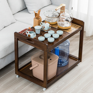 Bàn trà di động ấm đun nước tích hợp ghế sofa phòng khách bên bàn ngắn xe đẩy trà nhà khay trà đá vàng đen bàn cà phê để pha trà bàn trà đa năng