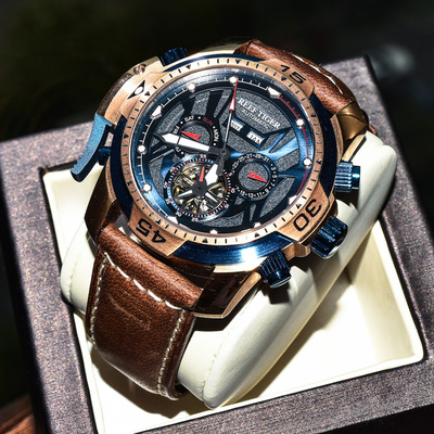 联名瑞夫泰格大表盘运动机械表男