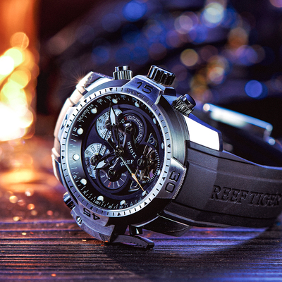 欧宝罗联名瑞夫泰格男士机械表