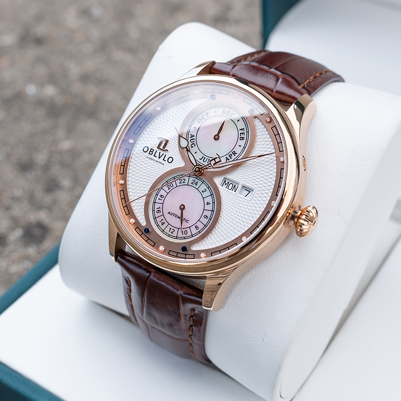 OBLVLO欧宝罗新款自动机械防水表