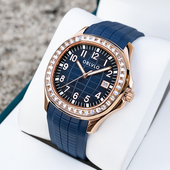 OBLVLO欧宝罗新款 午夜蓝手雷简约机械表男进口手表男大品牌氟橡胶