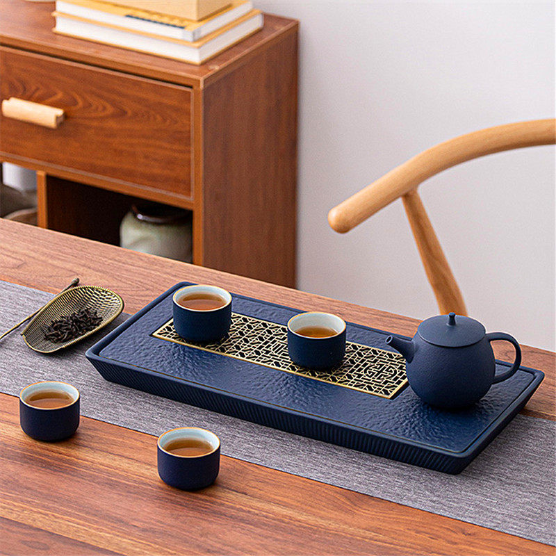 陶瓷创意个性茶盘粗陶功夫茶具干泡小茶台家用简约茶托盘储水台,餐饮具,茶盘,淘宝优惠券,粉丝福利购,淘宝优惠卷
