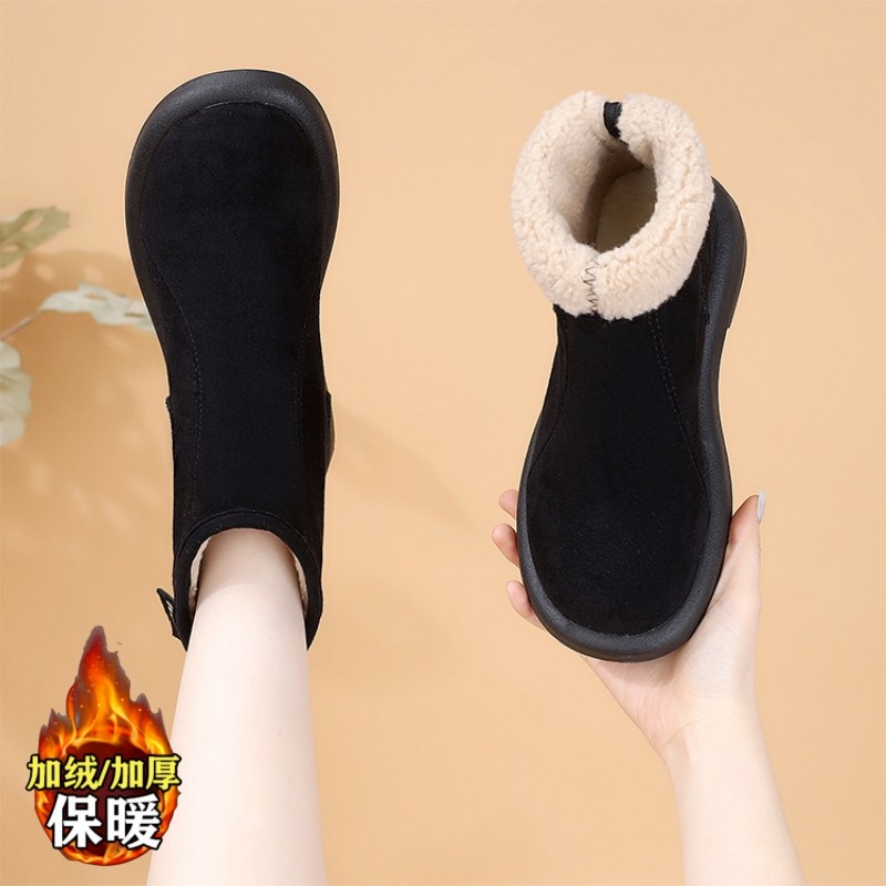 品牌撤柜雪地靴女加绒加厚保暖2025冬季新款羊绒棉鞋软底防滑短靴,女鞋,时尚雪地靴,淘宝优惠券,粉丝福利购,淘宝优惠卷