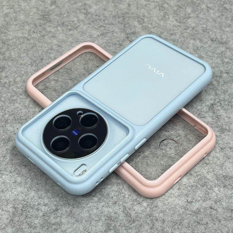 透明大视窗适用vivoX300手机壳星空壳X300Pro简约X200Pro防摔撞色