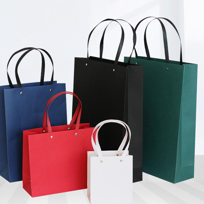 红色礼品袋高档结婚手提袋定制茶叶包装袋装围巾大号鞋盒纸袋批发