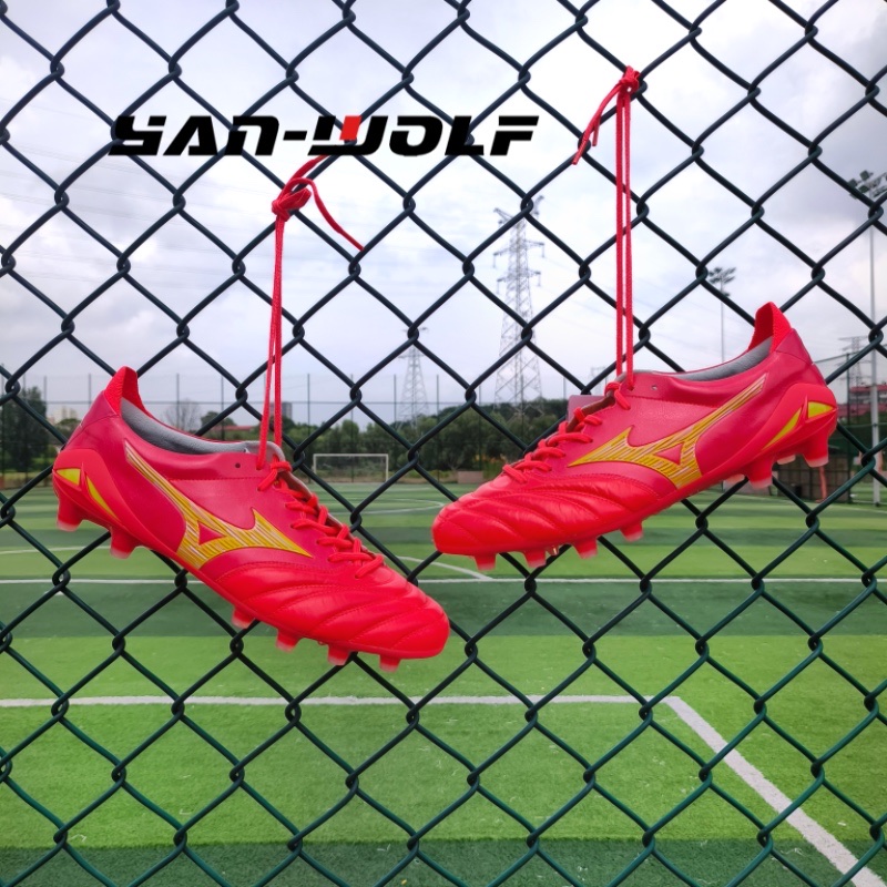 美津浓袋鼠皮低帮FG天然草足球鞋