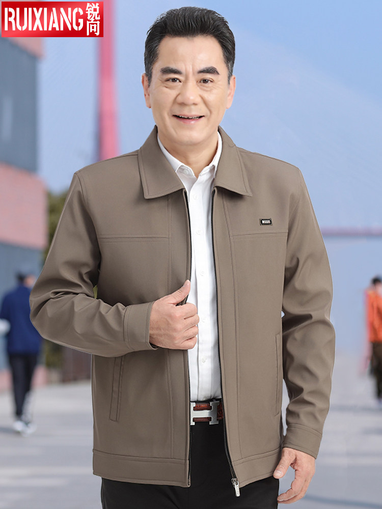 Dad's autumn jacket, men's middle-aged and elderly men's jacket,