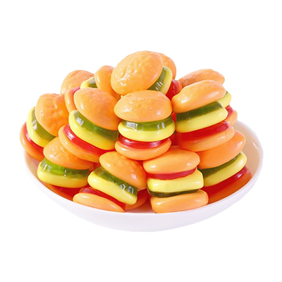 口力汉堡包橡皮糖创意造型卡通糖