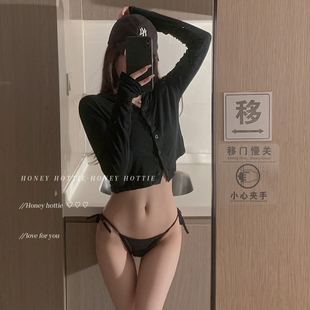 绑带lady 性感纯棉纯欲风系带无痕舒适速干低腰内裤 Hottie 女