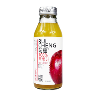 整箱瑞橙 320g 苹果味 果汁饮料 玻璃瓶